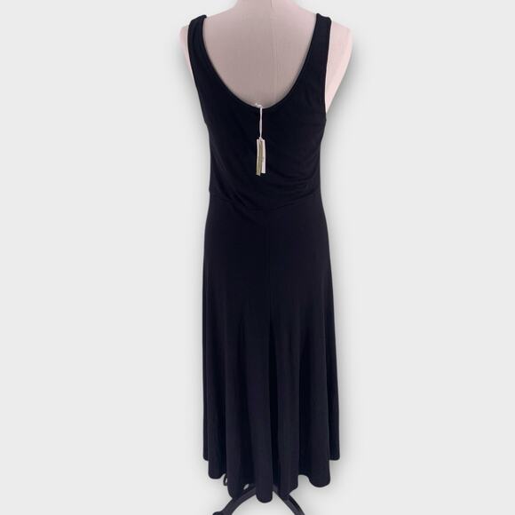 NWT Marine Layer Lexi Fit & Flare Midi Dress Black Ribbed Beach Boho XL - Picture 5 of 14